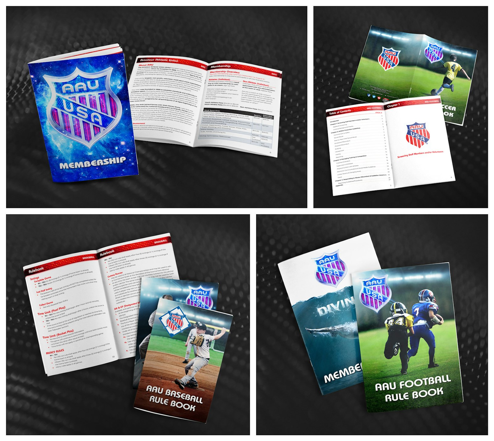 Assortment of booklet designs